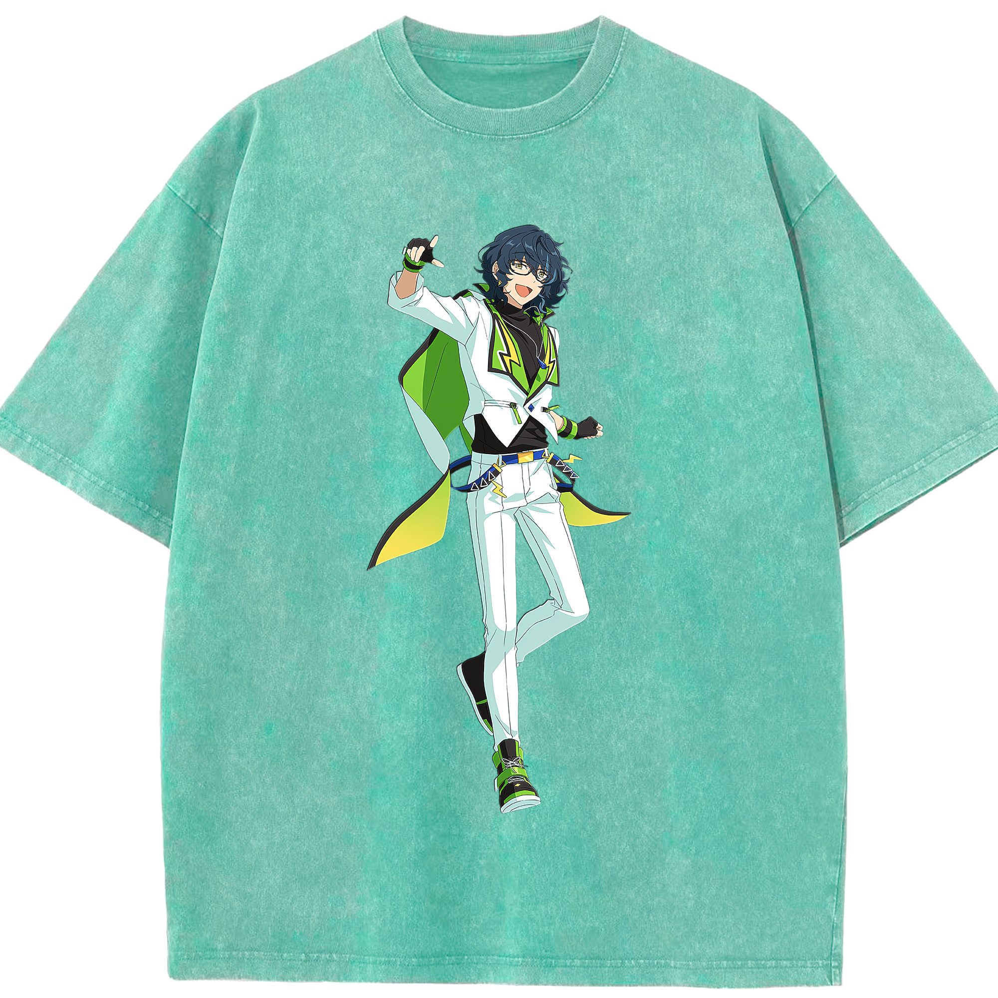 （画像用） あんさんぶるスターズ! Ensemble Stars 綿100% ヴィンテージ風 半袖Tシャツ（フロントプリント）